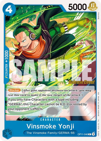 Image for Vinsmoke Yonji (OP11-046) (A Fist of Divine Speed Release Event Cards) - One Piece Card Game