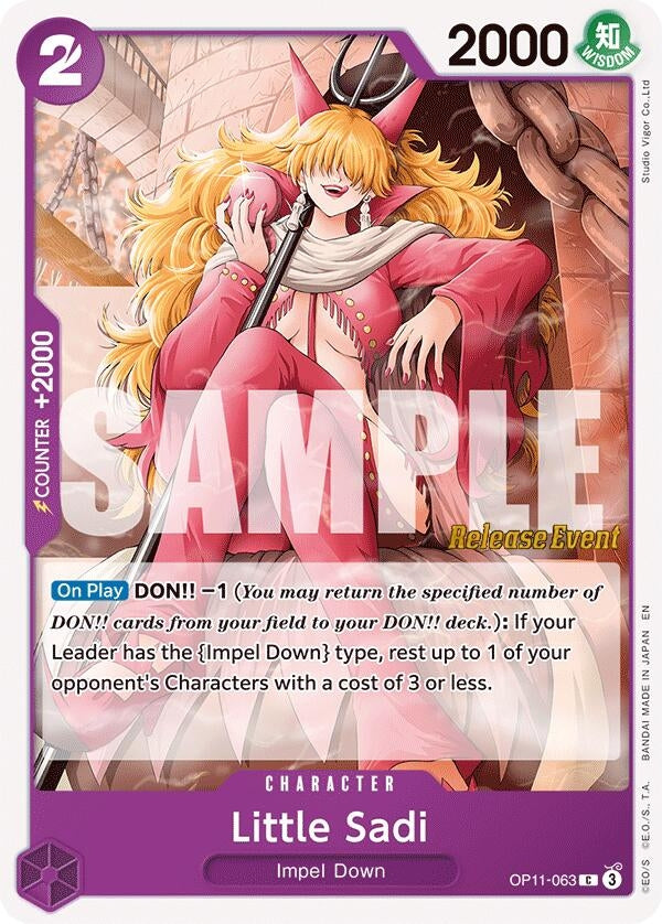 Image for Little Sadi (OP11-063) (A Fist of Divine Speed Release Event Cards) - One Piece Card Game