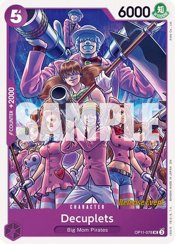 Image for Decuplets (OP11-078) (A Fist of Divine Speed Release Event Cards) - One Piece Card Game