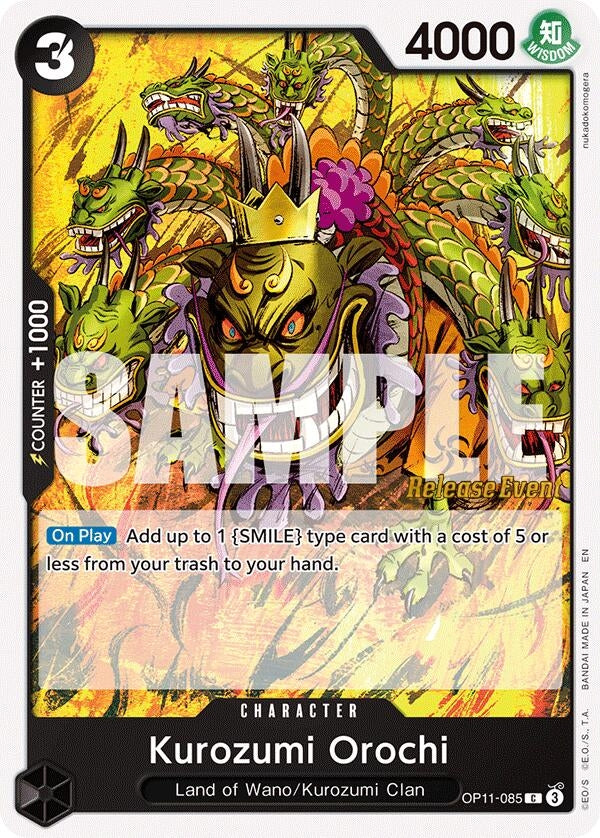Image for Kurozumi Orochi (OP11-085) (A Fist of Divine Speed Release Event Cards) - One Piece Card Game