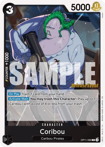 Image for Coribou (OP11-086) (A Fist of Divine Speed Release Event Cards) - One Piece Card Game