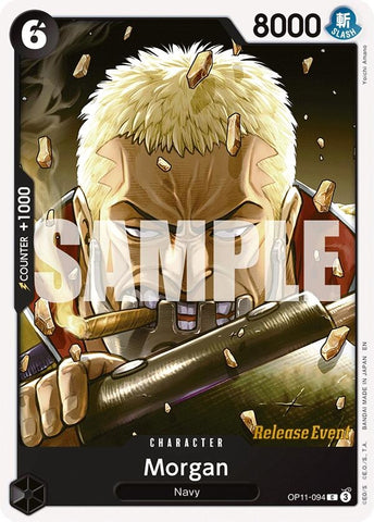 Image for Morgan (OP11-094) (A Fist of Divine Speed Release Event Cards) - One Piece Card Game