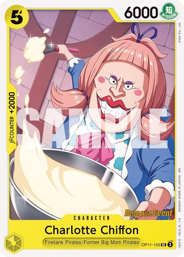 Image for Charlotte Chiffon (OP11-105) (A Fist of Divine Speed Release Event Cards) - One Piece Card Game