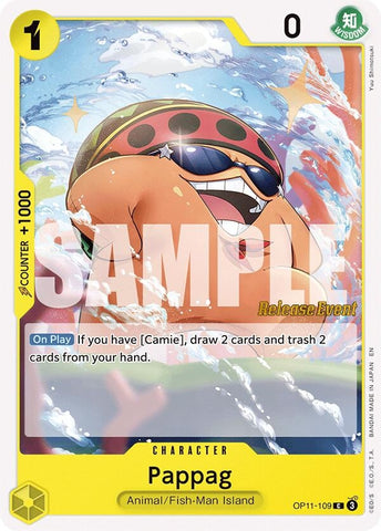 Image for Pappag (OP11-109) (A Fist of Divine Speed Release Event Cards) - One Piece Card Game