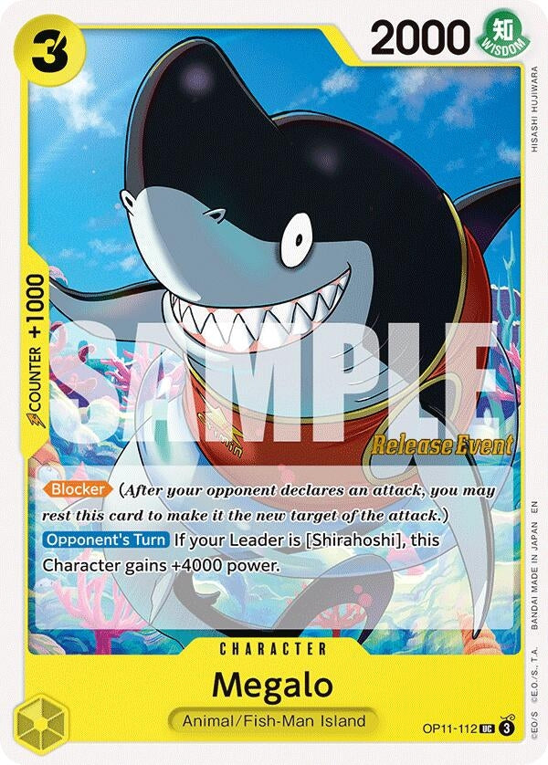 Image for Megalo (OP11-112) (A Fist of Divine Speed Release Event Cards) - One Piece Card Game