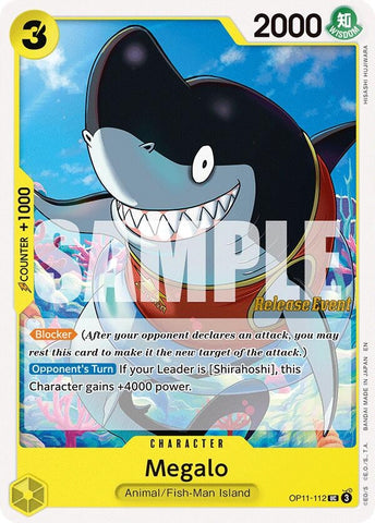 Image for Megalo (OP11-112) (A Fist of Divine Speed Release Event Cards) - One Piece Card Game