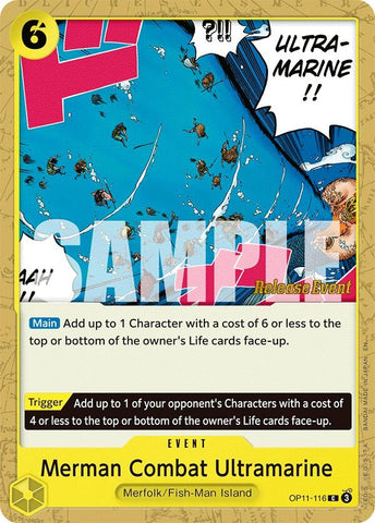 Image for Merman Combat Ultramarine (OP11-116) (A Fist of Divine Speed Release Event Cards) - One Piece Card Game