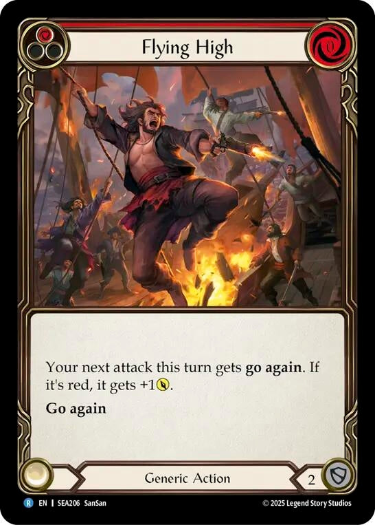 Image for Flying High (Red) (SEA206) (High Seas) - Flesh and Blood TCG