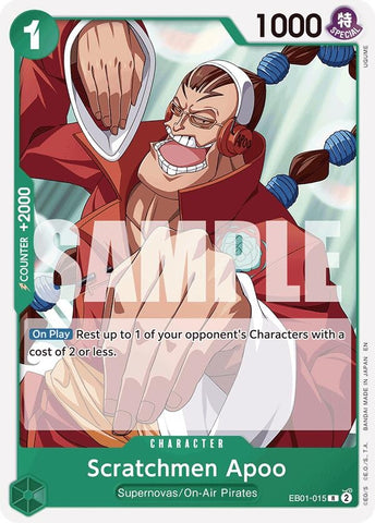 Scratchmen Apoo (Reprint) (EB01-015) [Starter Deck 24: GREEN Jewelry Bonney]