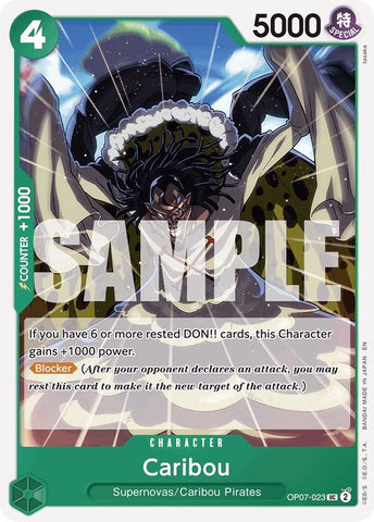 Caribou (Reprint) (OP07-023) [Starter Deck 24: GREEN Jewelry Bonney]