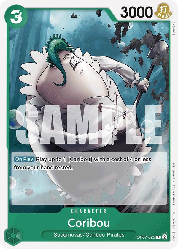 Coribou (Reprint) (OP07-025) [Starter Deck 24: GREEN Jewelry Bonney]