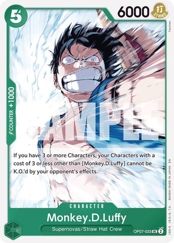Monkey.D.Luffy (Reprint) (OP07-033) [Starter Deck 24: GREEN Jewelry Bonney]