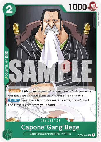 Capone"Gang"Bege (ST24-001) [Starter Deck 24: GREEN Jewelry Bonney]