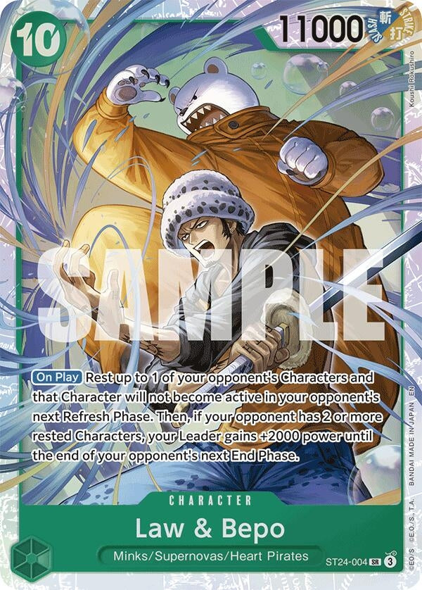 Law & Bepo (ST24-004) [Starter Deck 24: GREEN Jewelry Bonney]