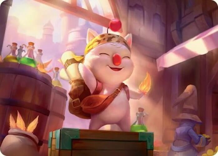 Image for Stiltzkin, Moogle Merchant Art Card (3) [Art Series: FINAL FANTASY] - Magic: The Gathering