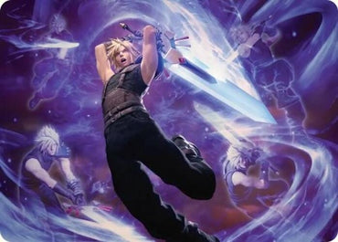Image for Cloud's Limit Break Art Card (23) [Art Series: FINAL FANTASY] - Magic: The Gathering