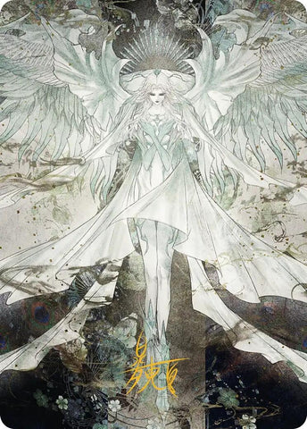 Image for Hydaelyn, the Mothercrystal Art Card (Gold-Stamped Signature) (34) [Art Series: FINAL FANTASY] - Magic: The Gathering