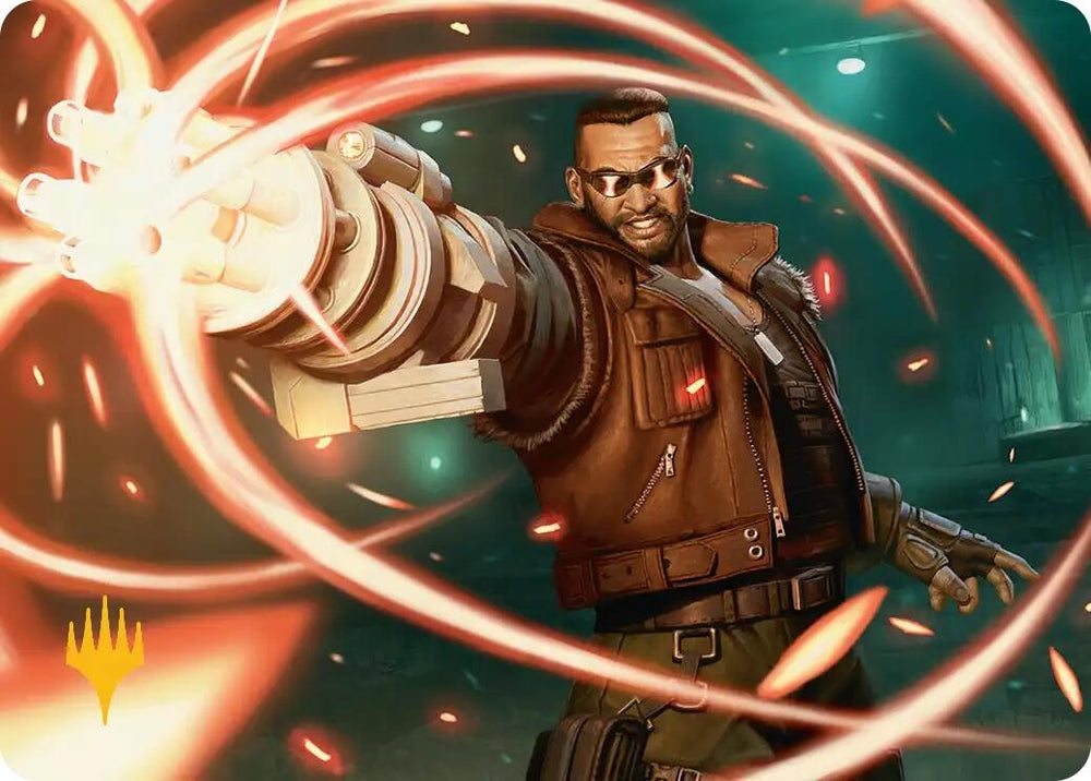 Image for Barret Wallace Art Card (Gold-Stamped Planeswalker Symbol) (8) [Art Series: FINAL FANTASY] - Magic: The Gathering