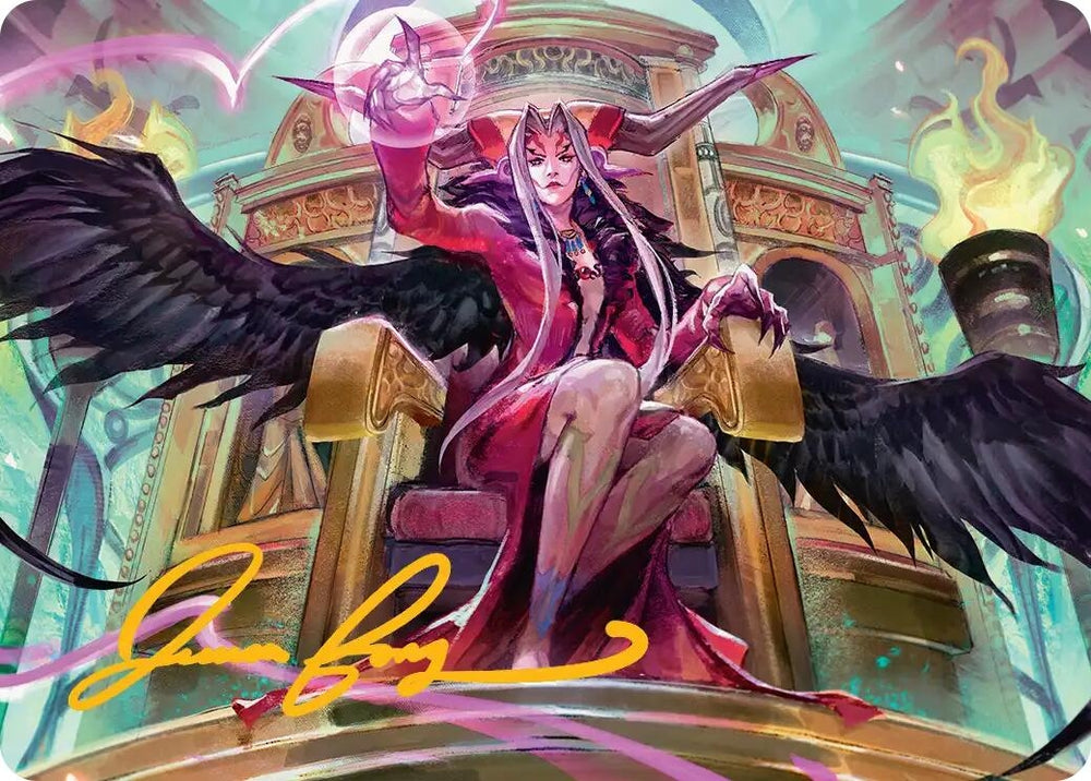 Image for Sorceress's Schemes Art Card (Gold-Stamped Signature) (9) [Art Series: FINAL FANTASY] - Magic: The Gathering
