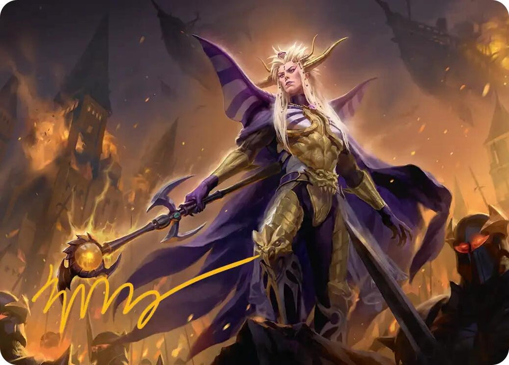 Image for The Emperor of Palamecia Art Card (Gold-Stamped Signature) (13) [Art Series: FINAL FANTASY] - Magic: The Gathering