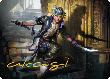 Image for Locke Cole Art Card (Gold-Stamped Signature) (15) [Art Series: FINAL FANTASY] - Magic: The Gathering