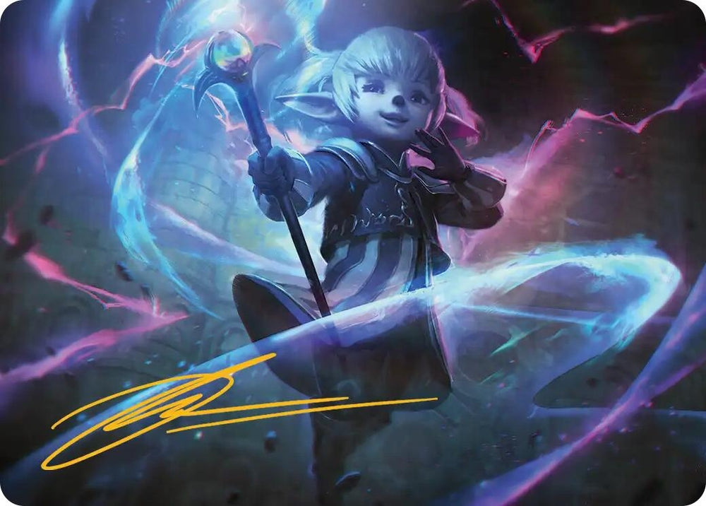 Image for Shantotto, Tactician Magician Art Card (Gold-Stamped Signature) (16) [Art Series: FINAL FANTASY] - Magic: The Gathering