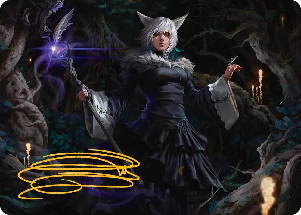 Image for Y'shtola, Night's Blessed Art Card (21) (Gold-Stamped Signature) (21) [Art Series: FINAL FANTASY] - Magic: The Gathering