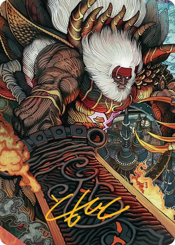 Image for Braska's Final Aeon Art Card (Gold-Stamped Signature) (39) [Art Series: FINAL FANTASY] - Magic: The Gathering