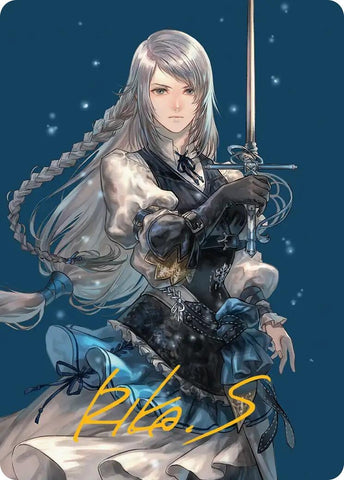 Image for Jill, Shiva's Dominant Art Card (Gold-Stamped Signature) (43) [Art Series: FINAL FANTASY] - Magic: The Gathering