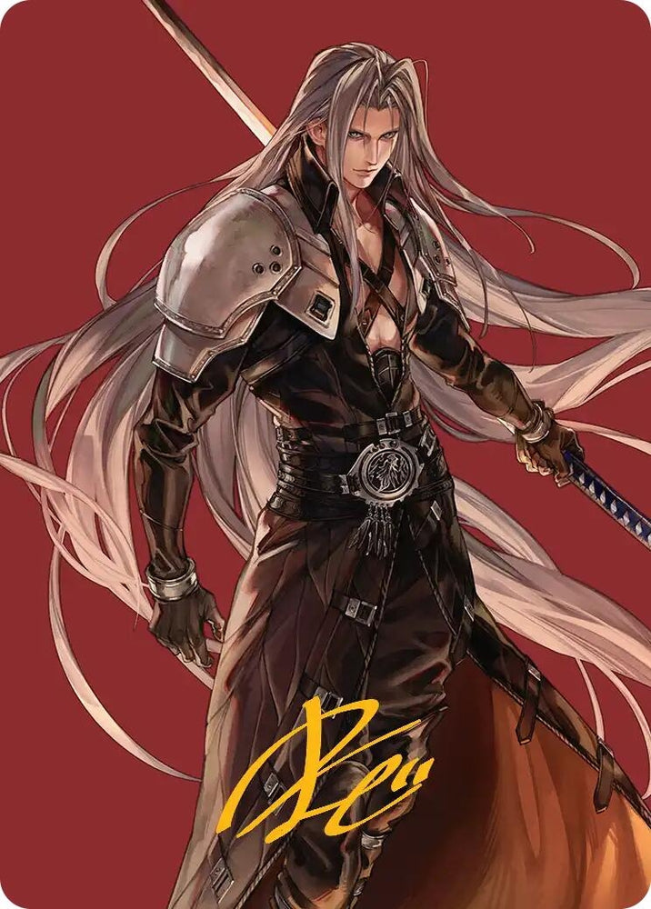 Image for Sephiroth, Fabled SOLDIER Art Card (Gold-Stamped Signature) (44) [Art Series: FINAL FANTASY] - Magic: The Gathering