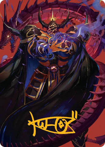 Image for Golbez, Crystal Collector Art Card (Gold-Stamped Signature) (45) [Art Series: FINAL FANTASY] - Magic: The Gathering