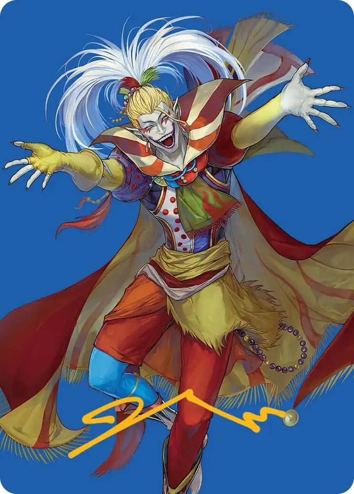 Image for Kefka, Court Mage Art Card (Gold-Stamped Signature) (46) [Art Series: FINAL FANTASY] - Magic: The Gathering