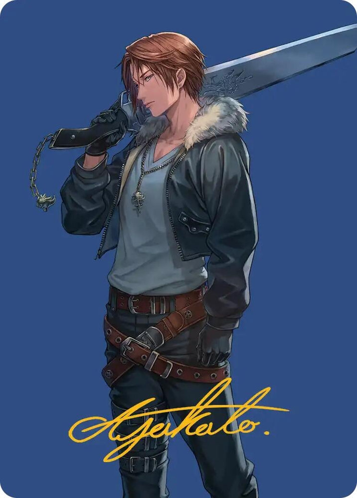 Image for Squall, SeeD Mercenary Art Card (Gold-Stamped Signature) (47) [Art Series: FINAL FANTASY] - Magic: The Gathering