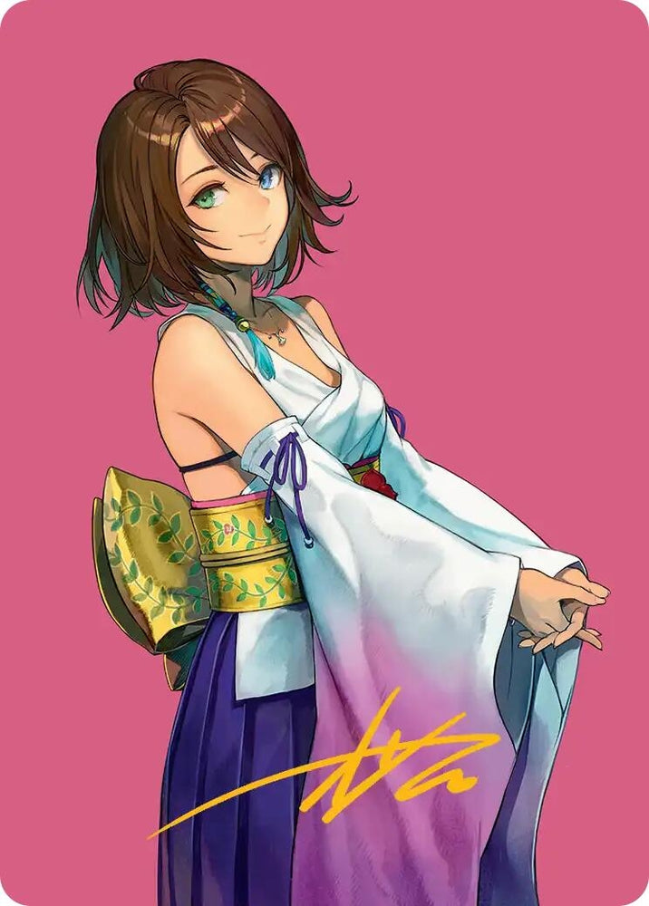 Image for Yuna, Hope of Spira Art Card (Gold-Stamped Signature) (48) [Art Series: FINAL FANTASY] - Magic: The Gathering