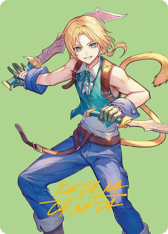 Image for Zidane, Tantalus Thief Art Card (Gold-Stamped Signature) (49) [Art Series: FINAL FANTASY] - Magic: The Gathering