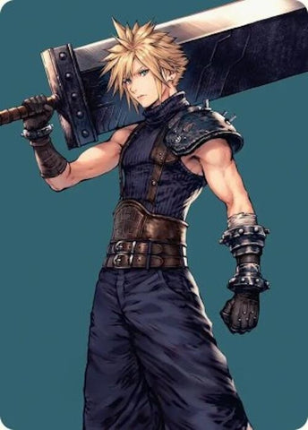Image for Cloud, Ex-SOLDIER Art Card (50) [Art Series: FINAL FANTASY] - Magic: The Gathering