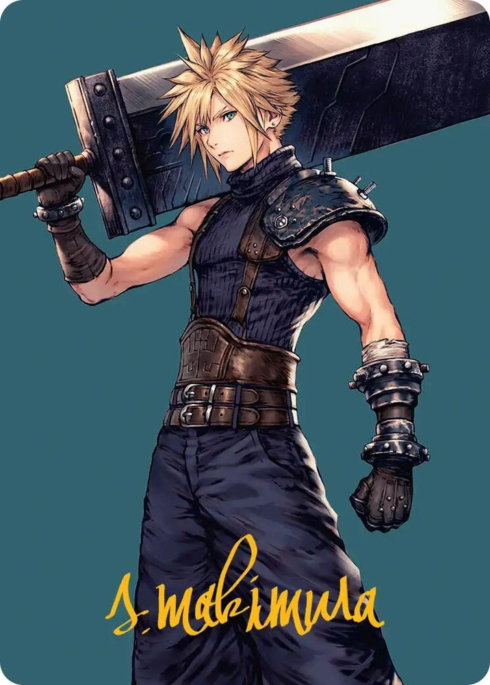 Image for Cloud, Ex-SOLDIER Art Card (Gold-Stamped Signature) (50) [Art Series: FINAL FANTASY] - Magic: The Gathering