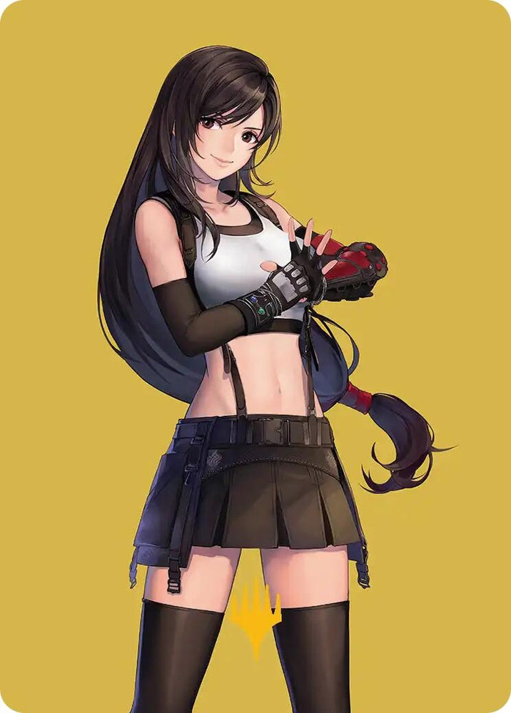 Image for Tifa, Martial Artist Art Card (Gold-Stamped Planeswalker Symbol) (52) [Art Series: FINAL FANTASY] - Magic: The Gathering
