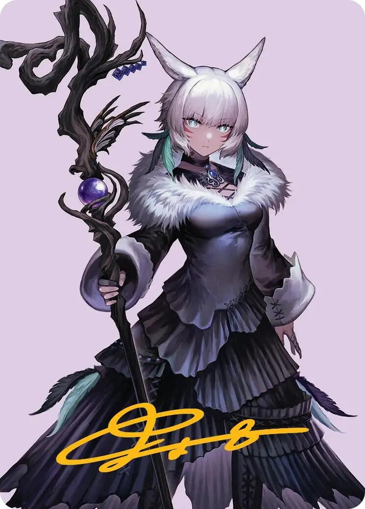 Image for Y'shtola, Night's Blessed Art Card (53) (Gold-Stamped Signature) (53) [Art Series: FINAL FANTASY] - Magic: The Gathering