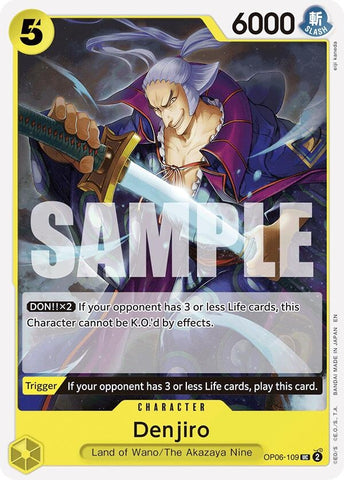 Denjiro (Reprint) (OP06-109) (Starter Deck 28: GREEN/YELLOW Yamato)
