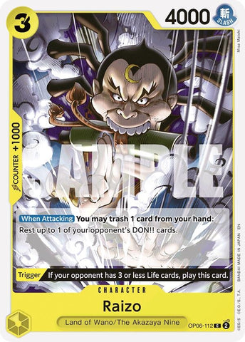 Raizo (Reprint) (OP06-112) [Starter Deck 28: GREEN/YELLOW Yamato]