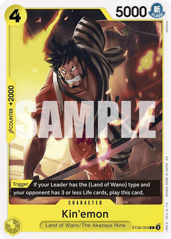 Kin'emon (ST28-003) [Starter Deck 28: GREEN/YELLOW Yamato]