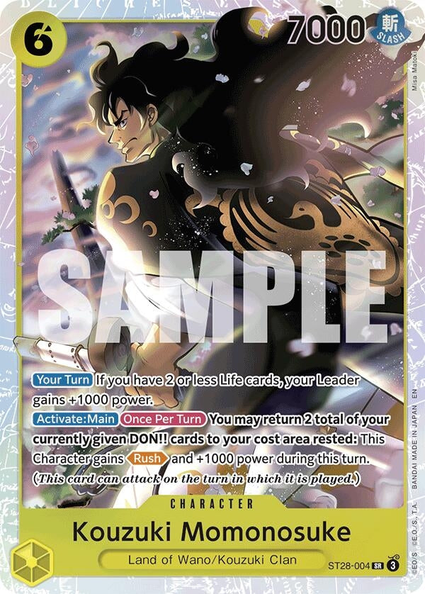 Kouzuki Momonosuke (ST28-004) [Starter Deck 28: GREEN/YELLOW Yamato]