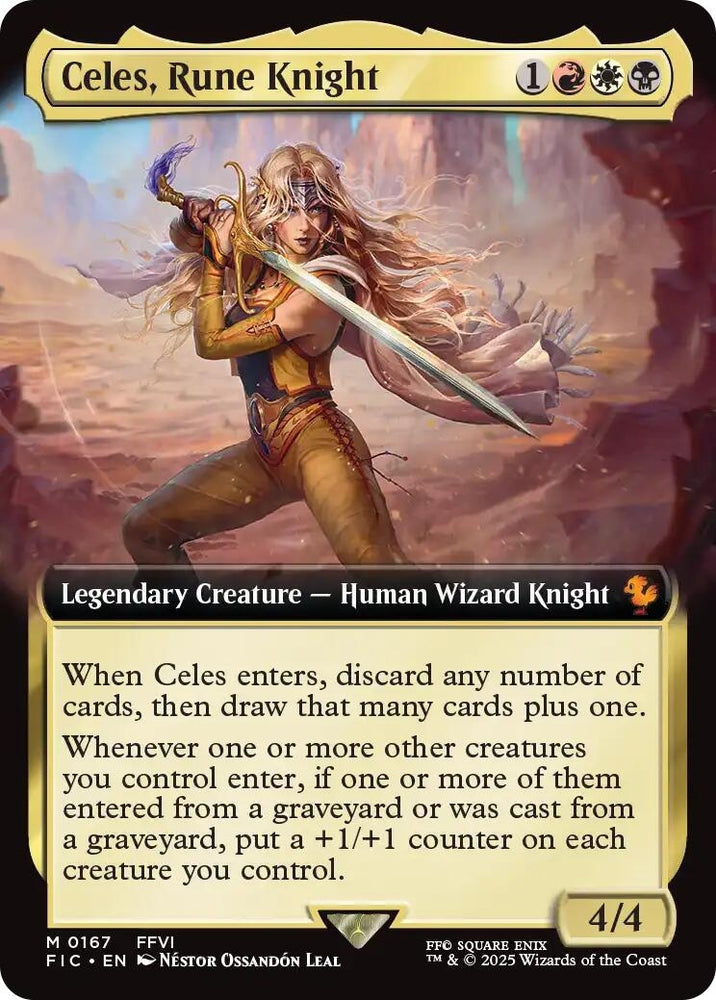 Image for Celes, Rune Knight (Extended Art) (167) [Commander: FINAL FANTASY] - Magic: The Gathering