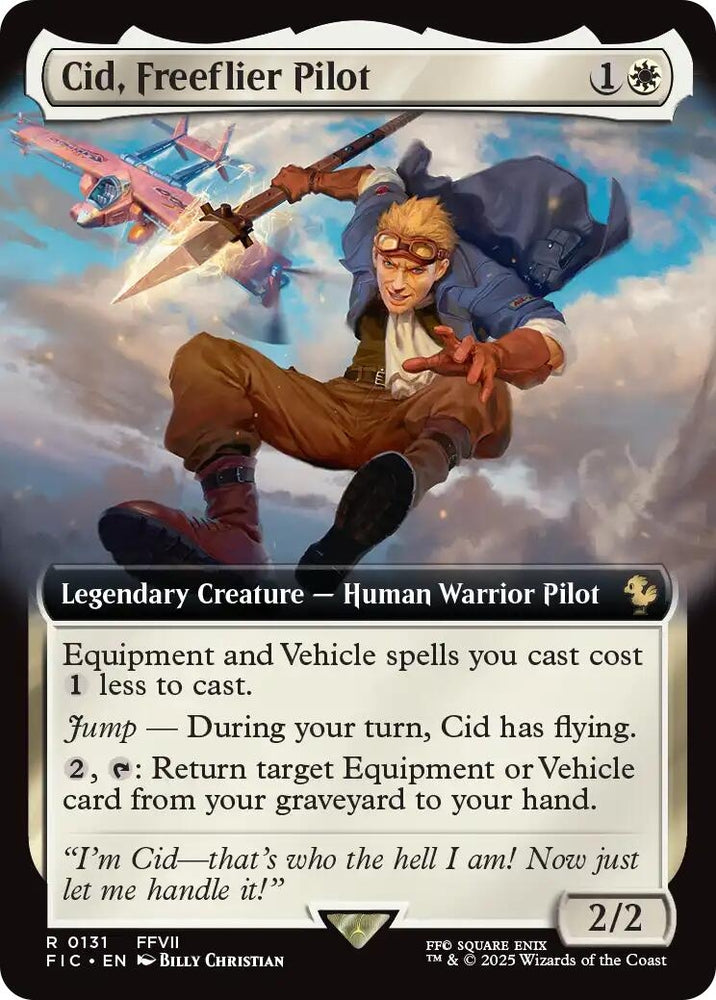 Image for Cid, Freeflier Pilot (Extended Art) (131) [Commander: FINAL FANTASY] - Magic: The Gathering