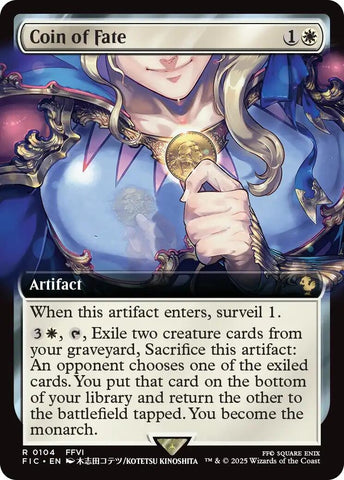 Image for Coin of Fate (Extended Art) (104) [Commander: FINAL FANTASY] - Magic: The Gathering