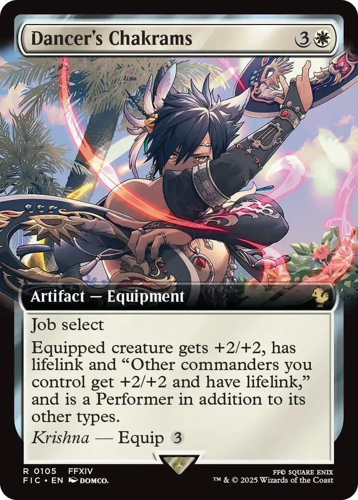 Image for Dancer's Chakrams (Extended Art) (105) [Commander: FINAL FANTASY] - Magic: The Gathering