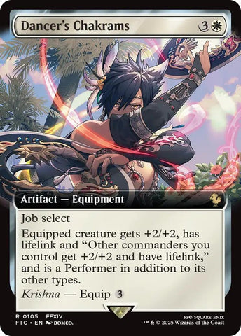 Image for Dancer's Chakrams (Extended Art) (105) [Commander: FINAL FANTASY] - Magic: The Gathering
