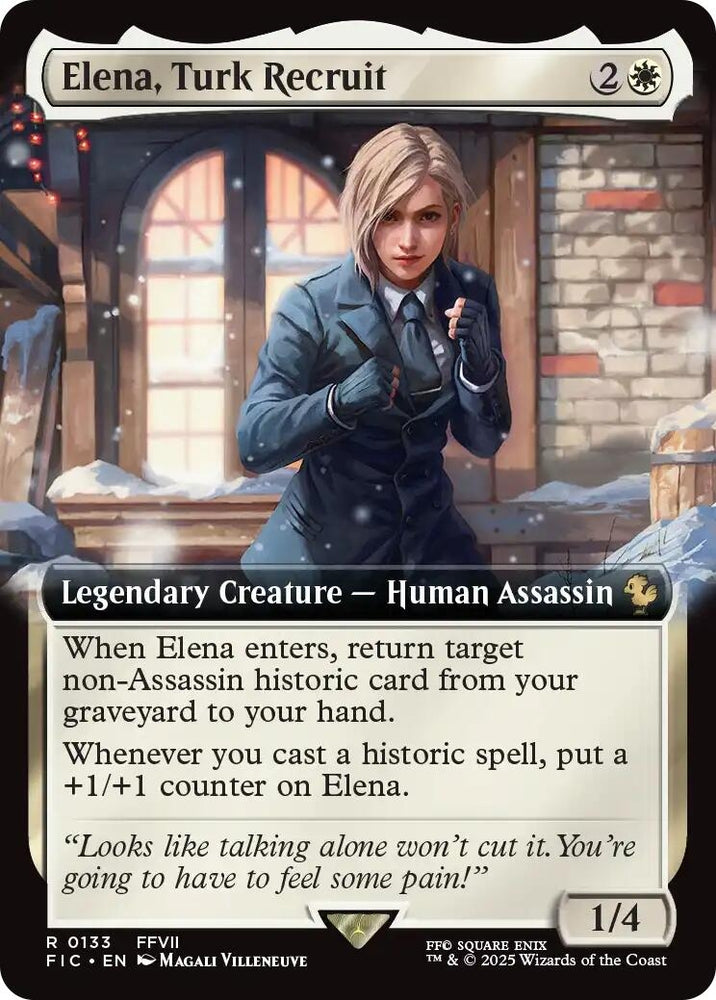 Image for Elena, Turk Recruit (Extended Art) (133) [Commander: FINAL FANTASY] - Magic: The Gathering