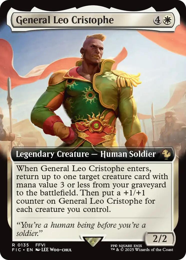 Image for General Leo Cristophe (Extended Art) (135) [Commander: FINAL FANTASY] - Magic: The Gathering